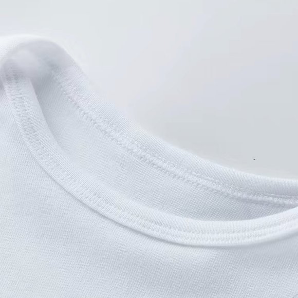 Girls 3D Heart Design BodySuite Lap Shoulders Easy Change Snaps - Picture 3 of 7